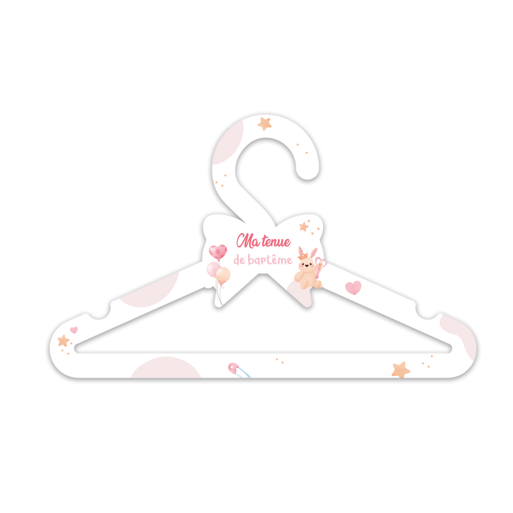 Cintre "Ma tenue de baptême" - Fille