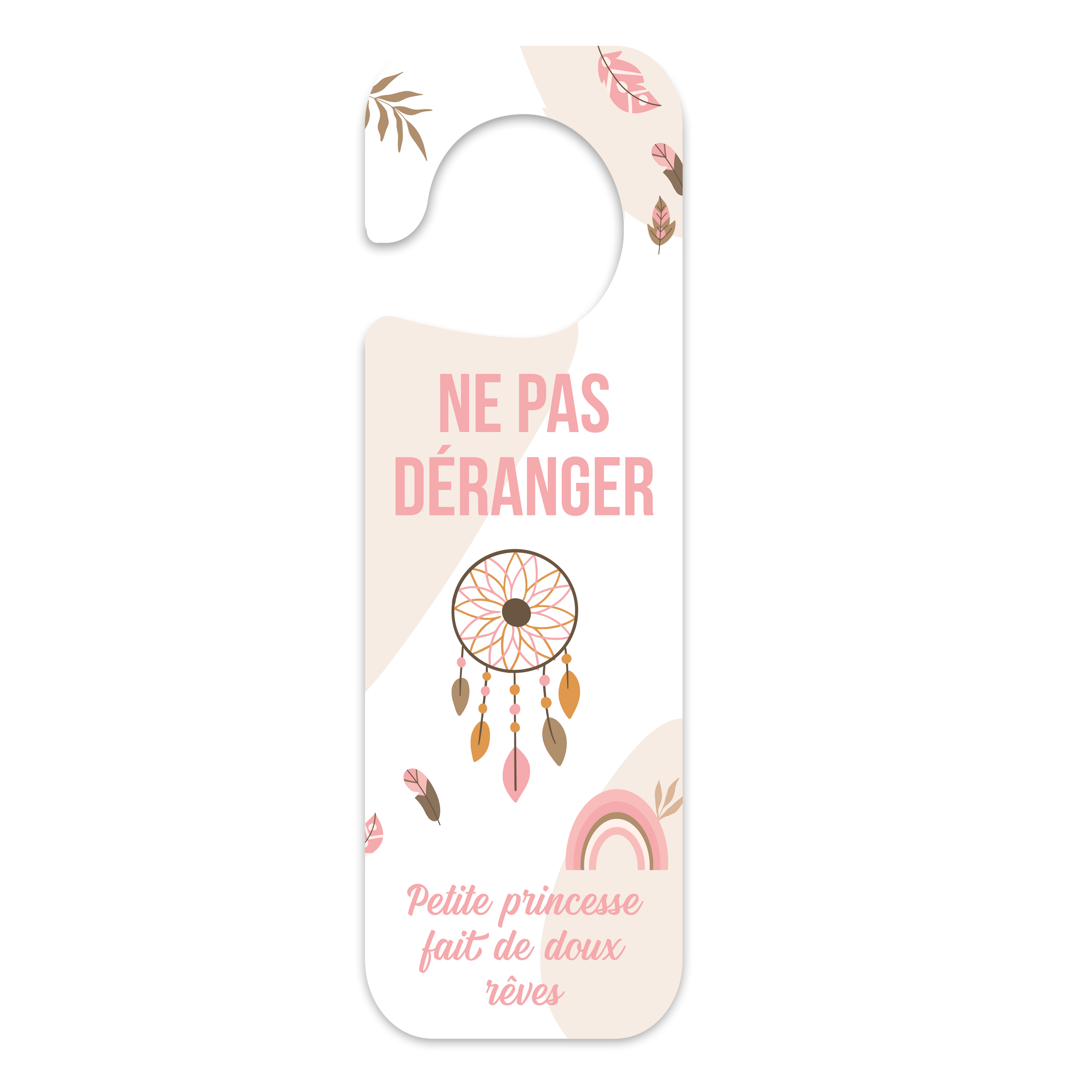Plaque de porte "Attrape-rêves"