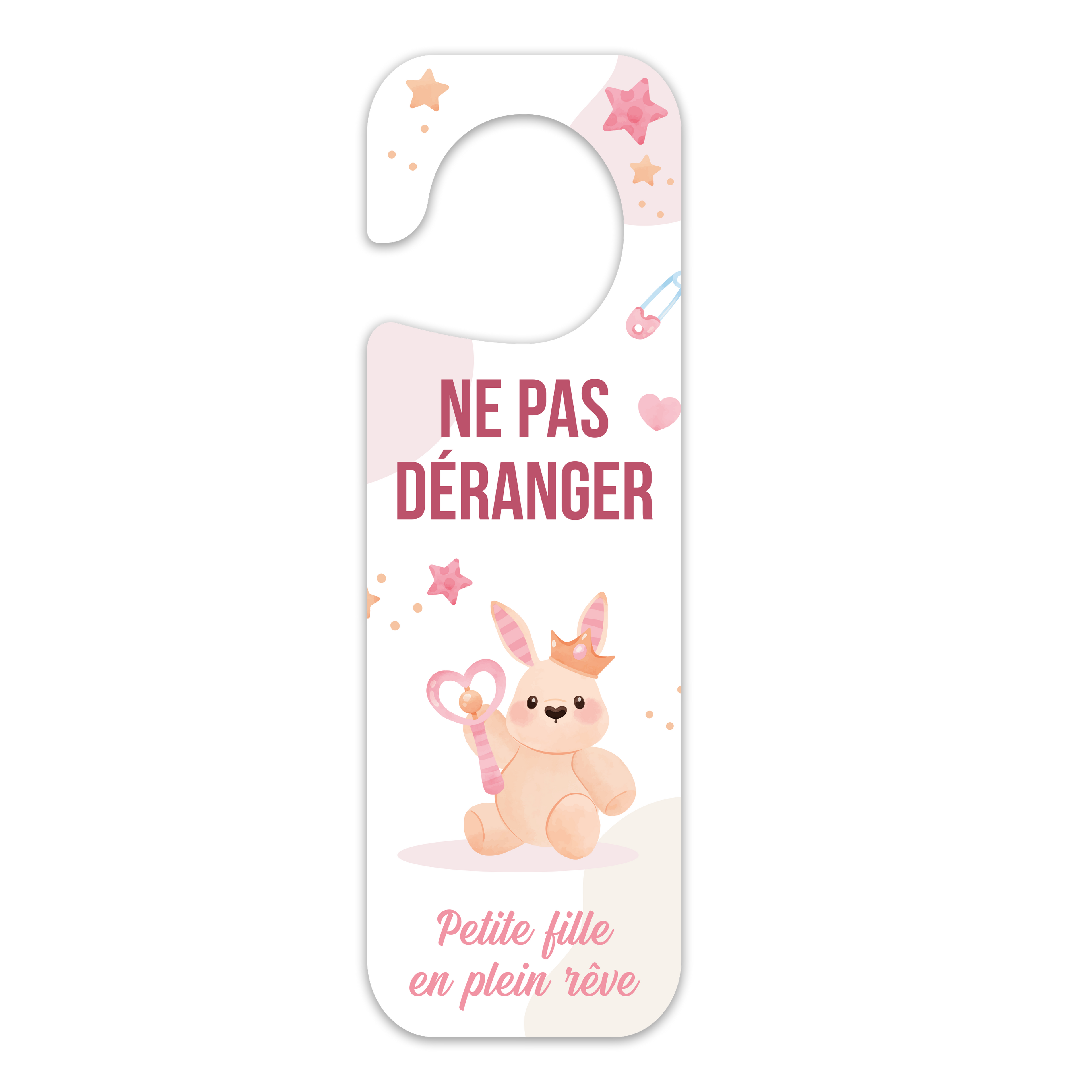 Plaque de porte "Fille"