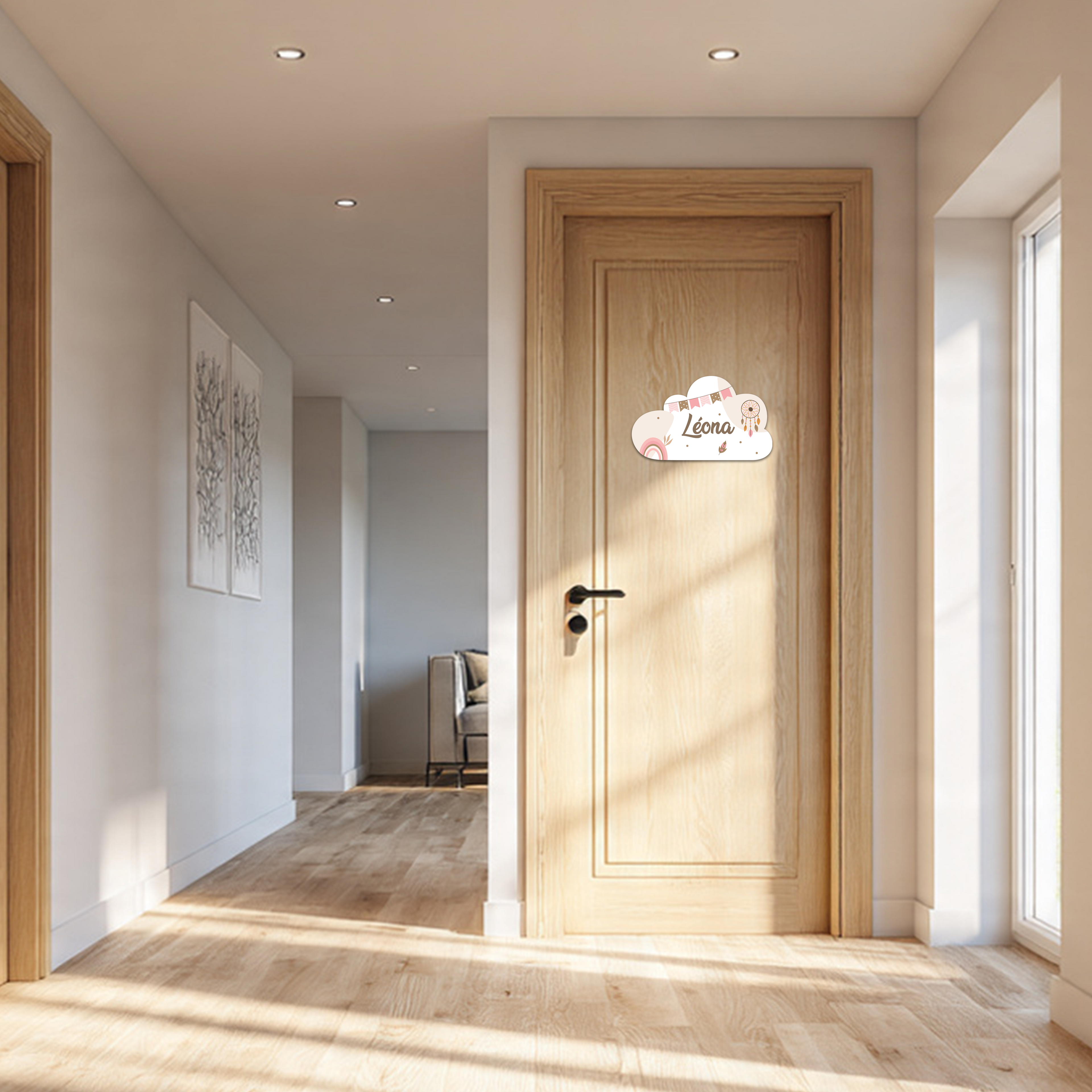 Plaque de porte "Attrape-rêves"