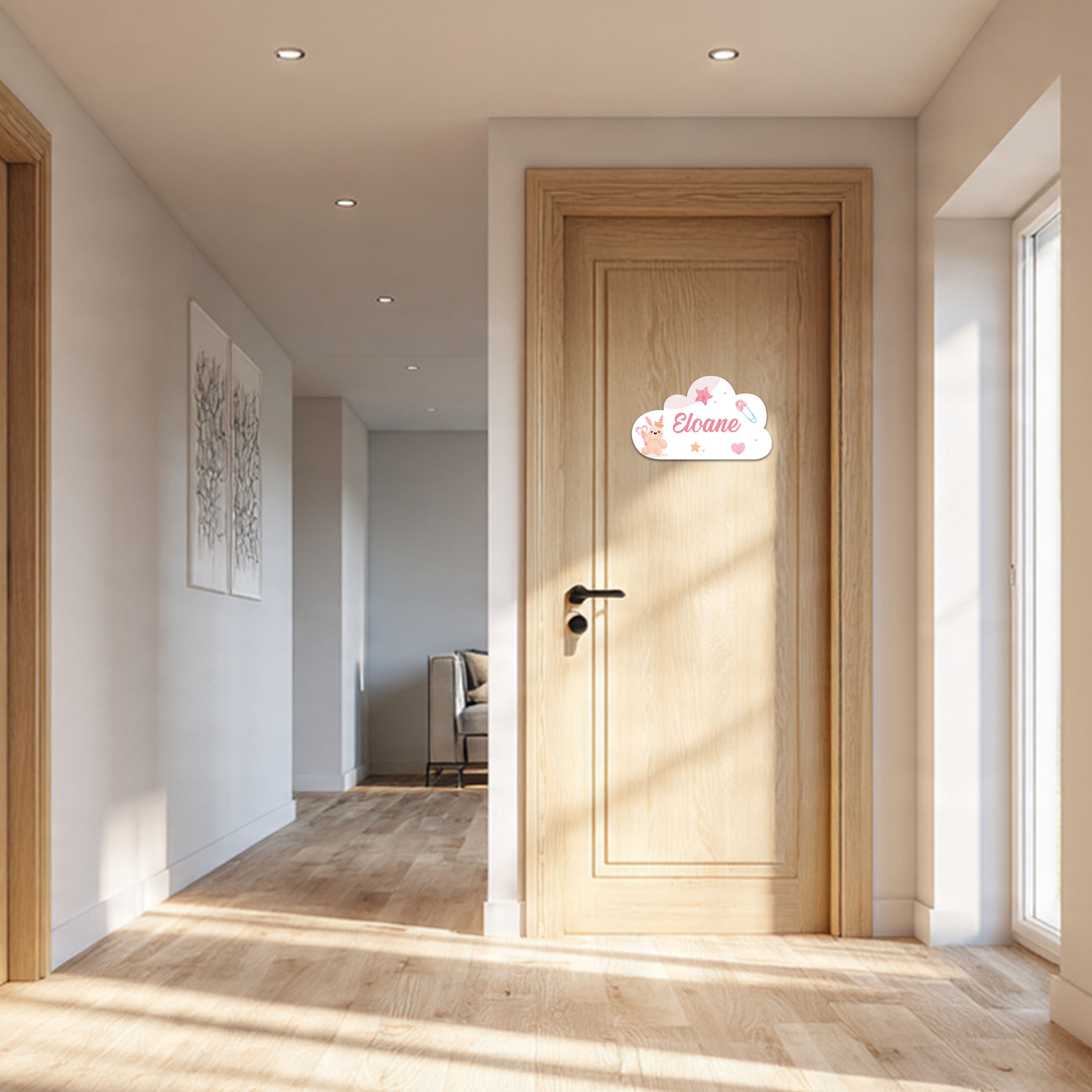 Plaque de porte "Fille"