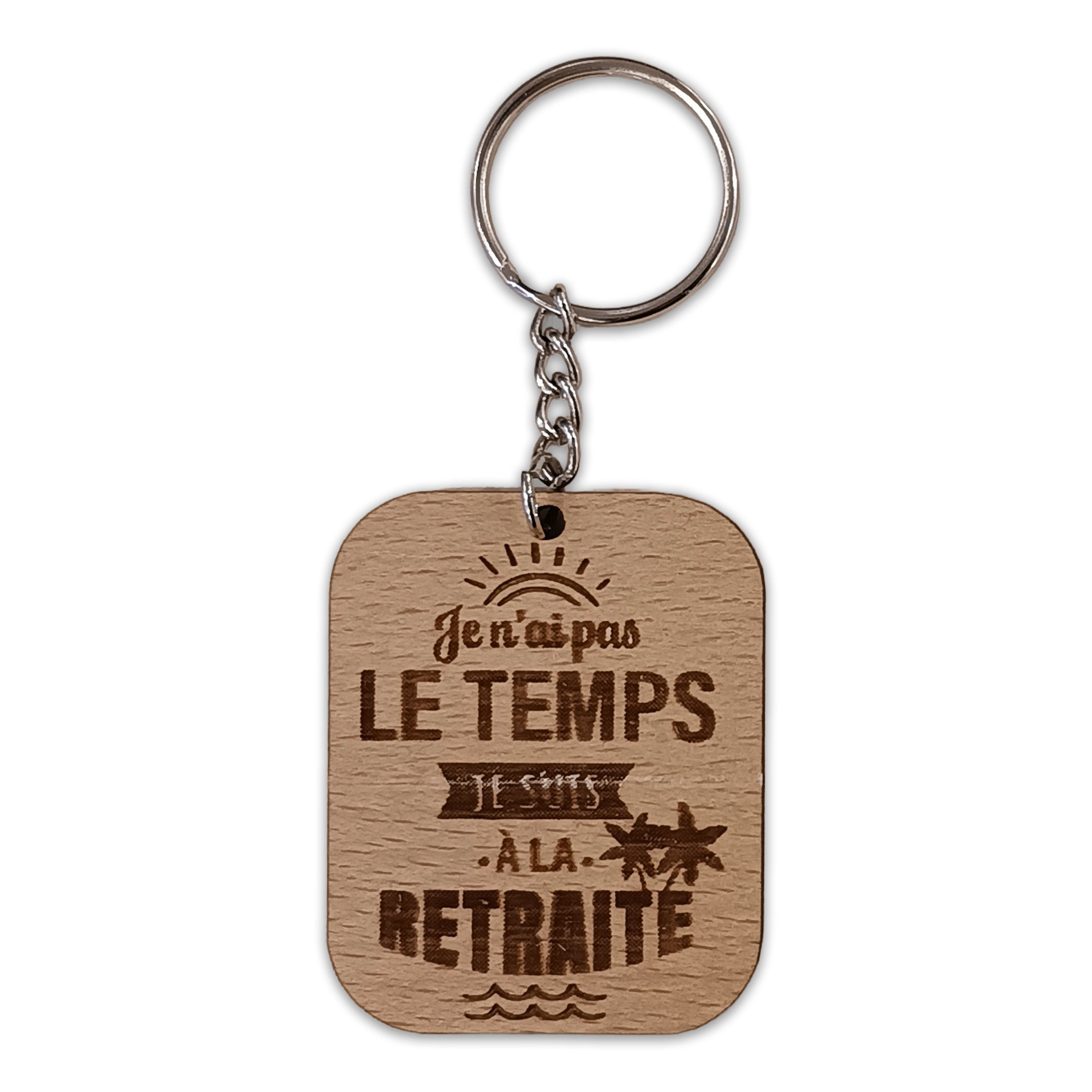 Porte-clé gravé - Retraite