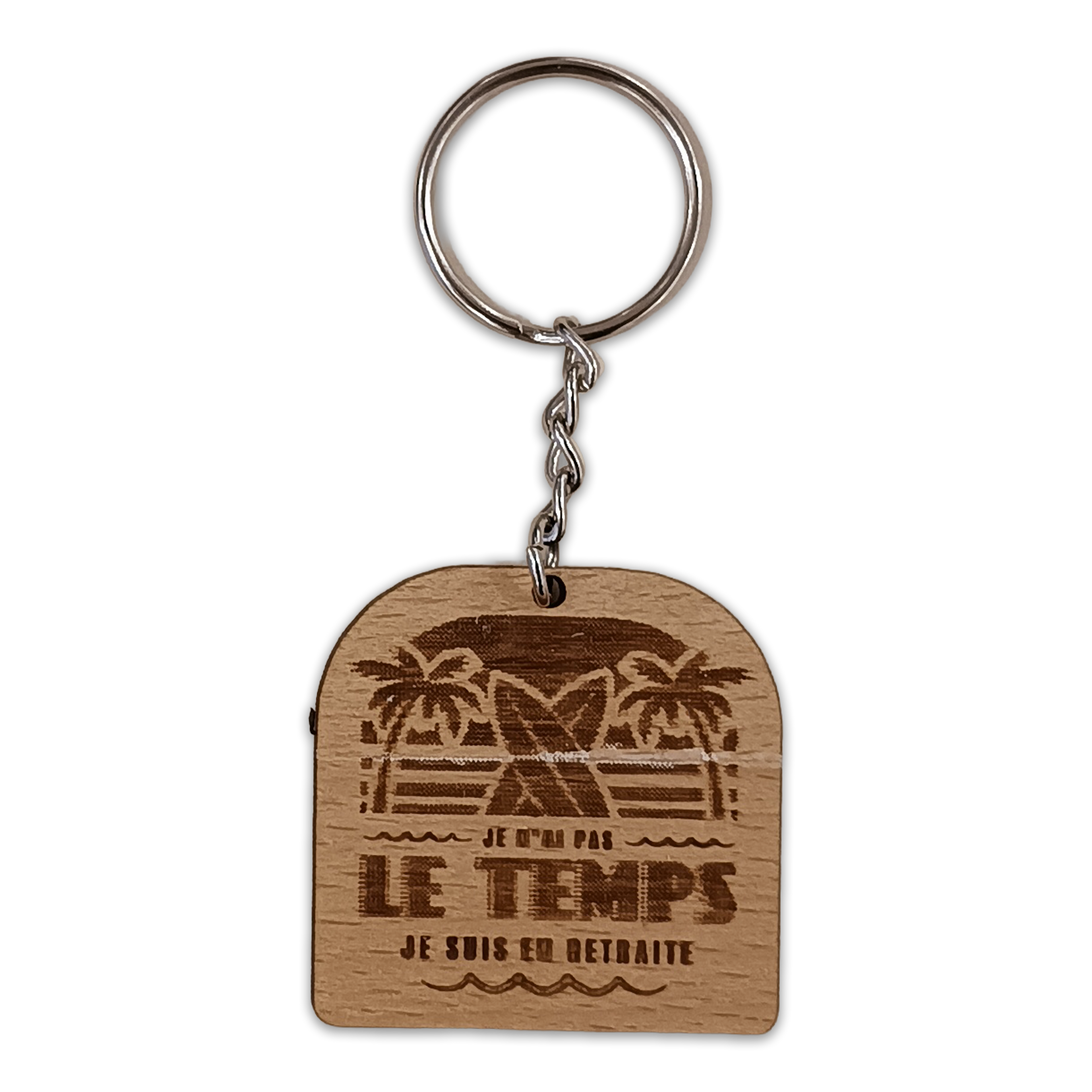 Porte-clé gravé - Retraite