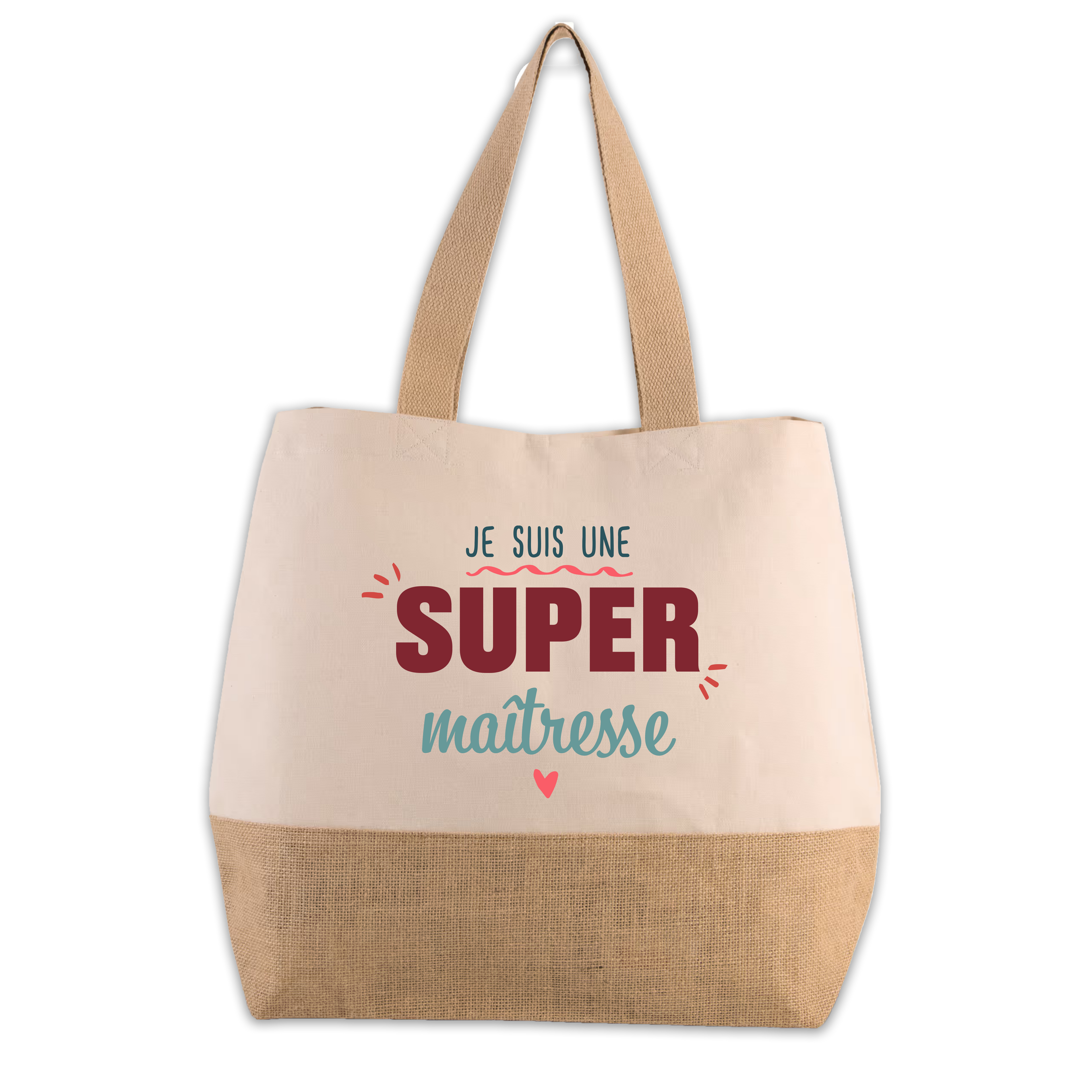 Sac cabas "Je suis une super maîtresse"