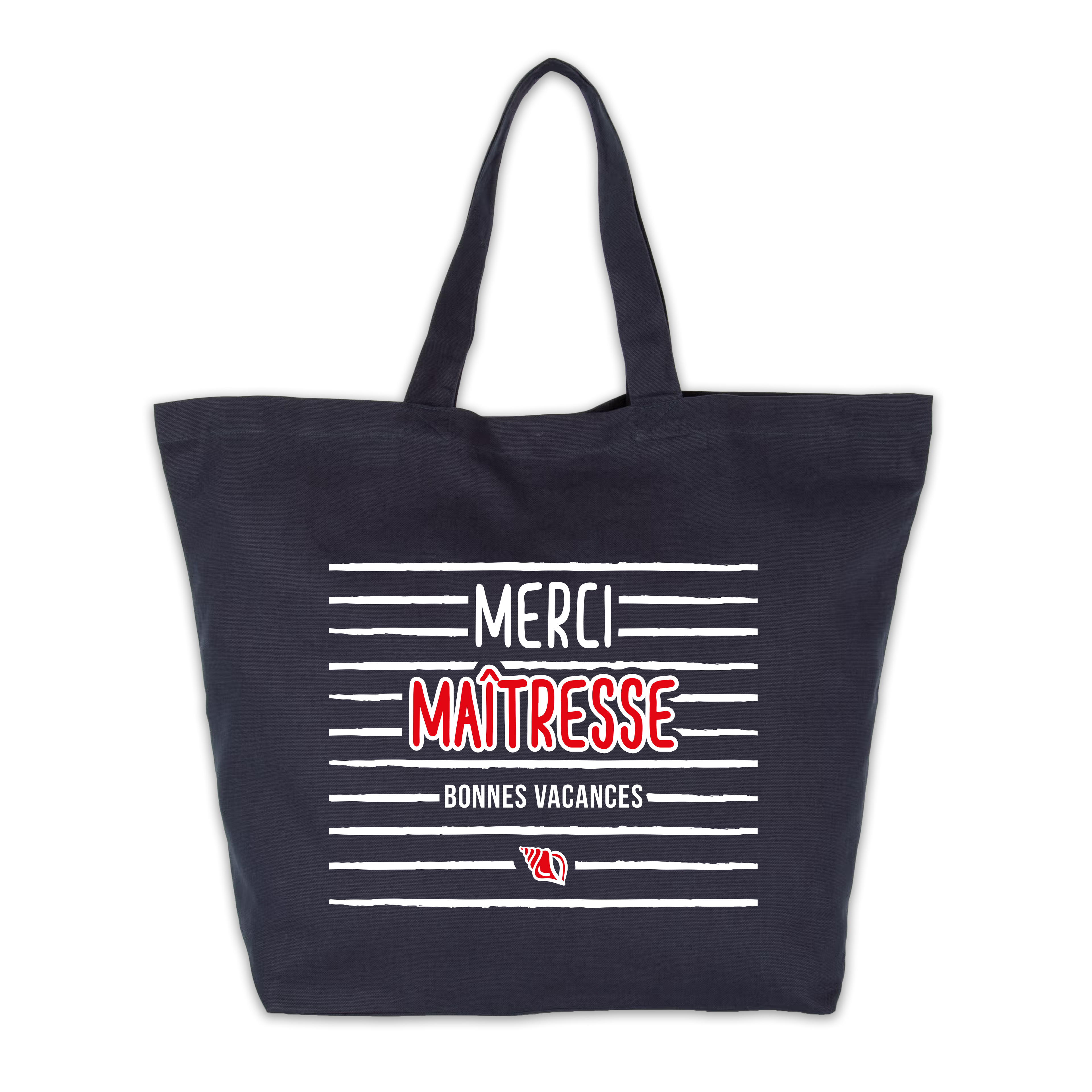 Sac cabas "Bonnes vacances maîtresse"