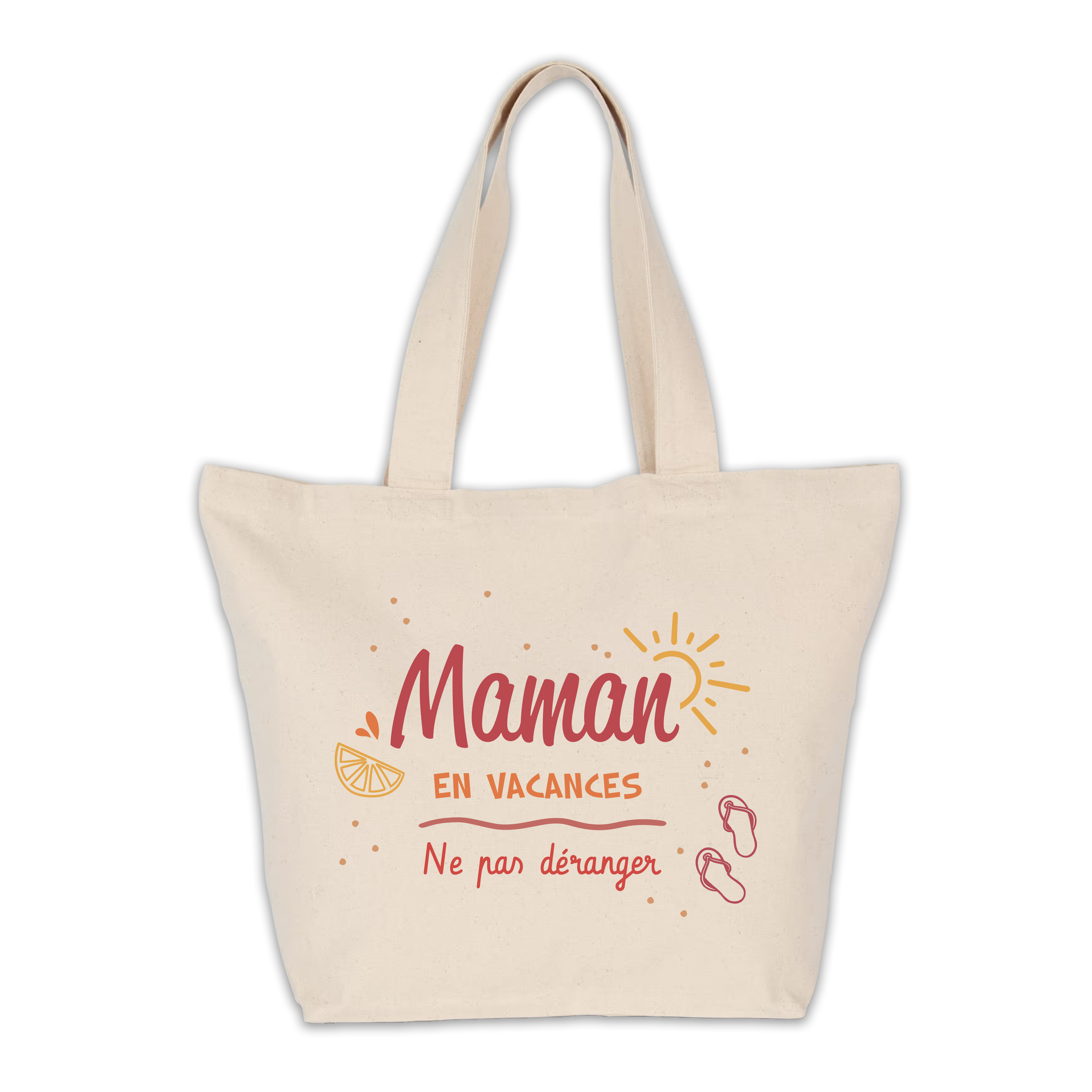 Sac cabas "Maman en vacances"