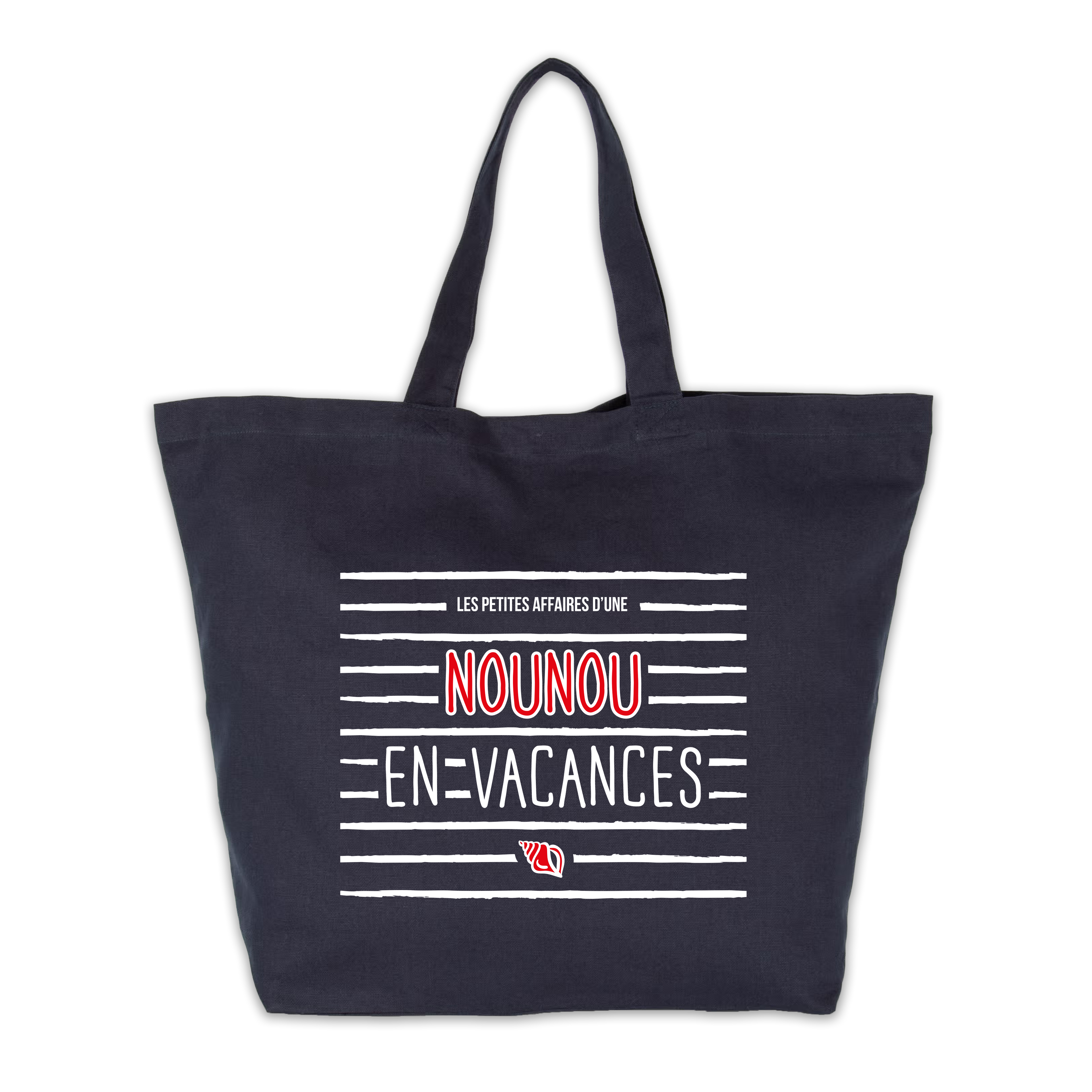 Sac cabas "Nounou en vacances" - Modèle 1