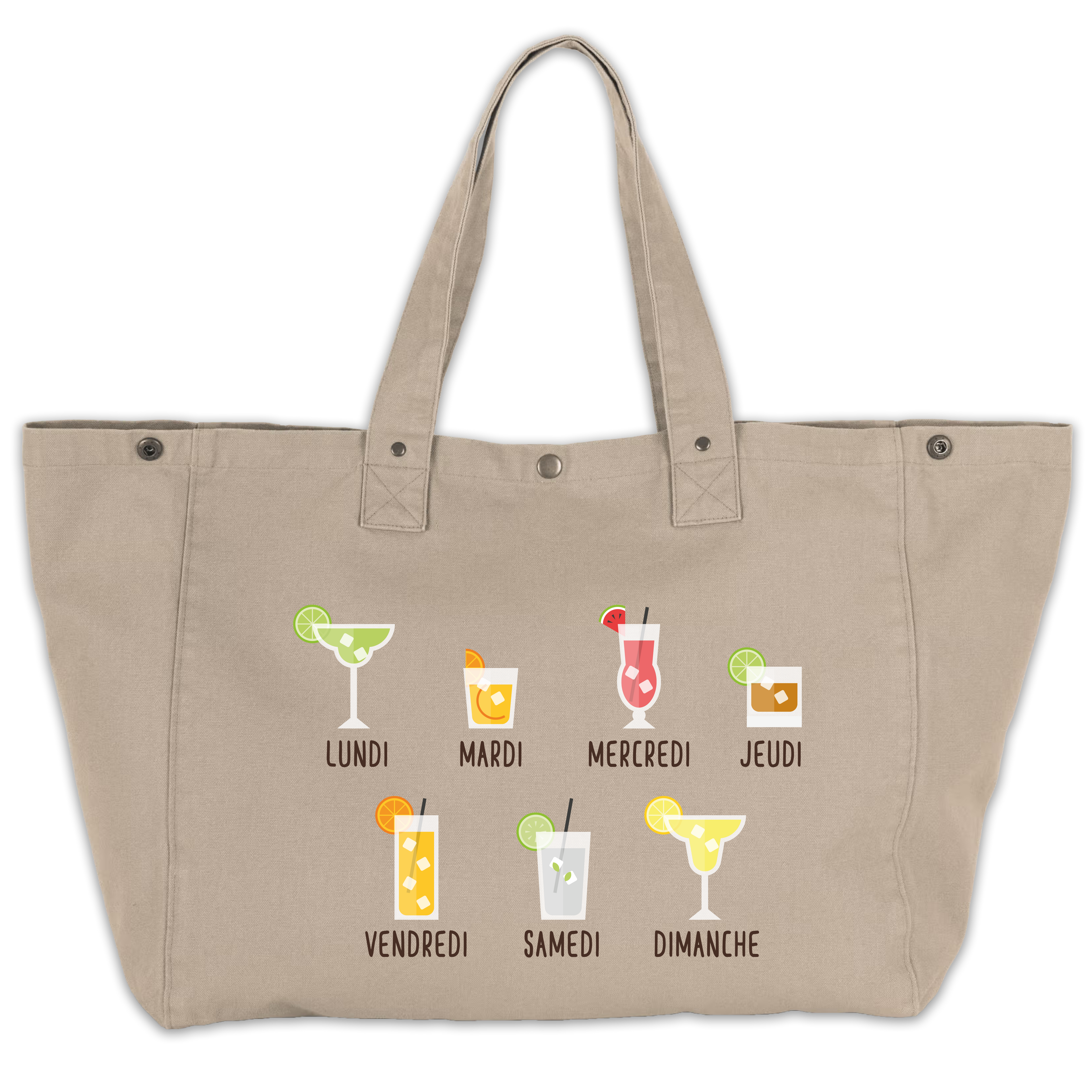 Sac cabas "Cocktails"