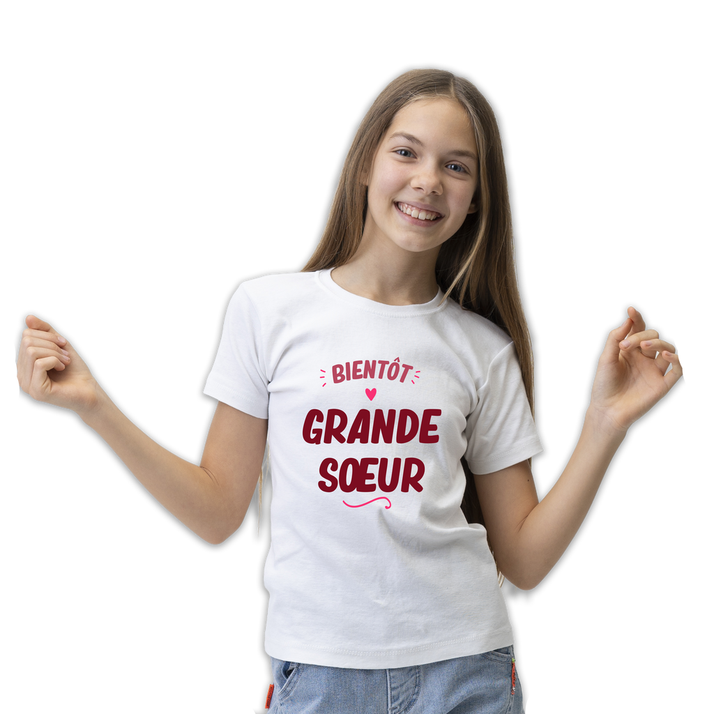 T-shirt "Bientôt grande soeur"