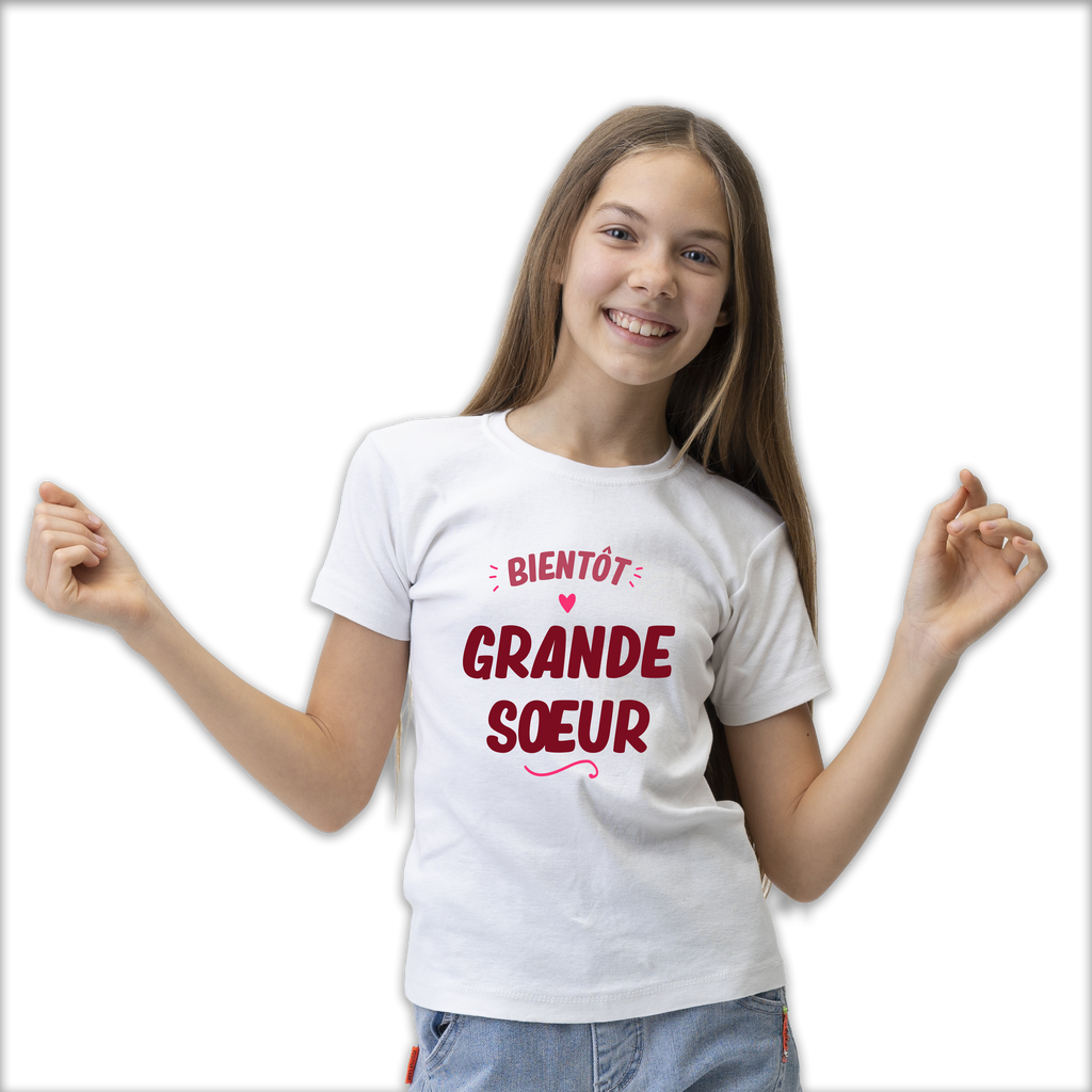 T-shirt "Bientôt grande soeur"