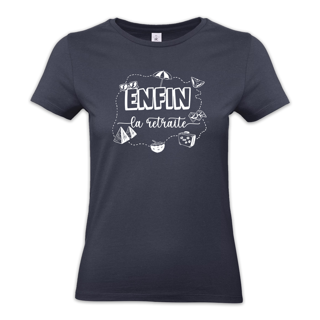 T-shirt "Retraite voyage" - Femme