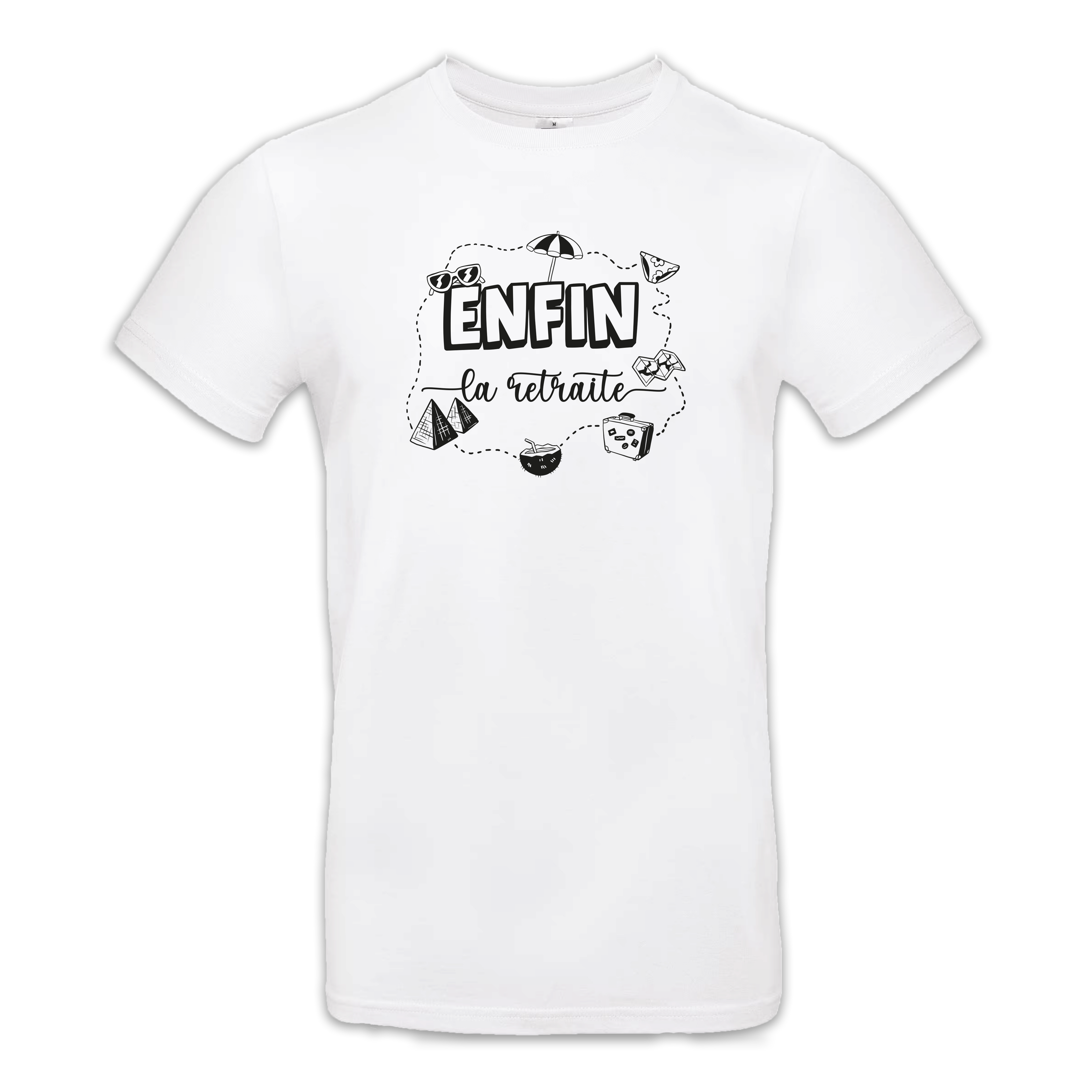 T-shirt "Retraite voyage" homme