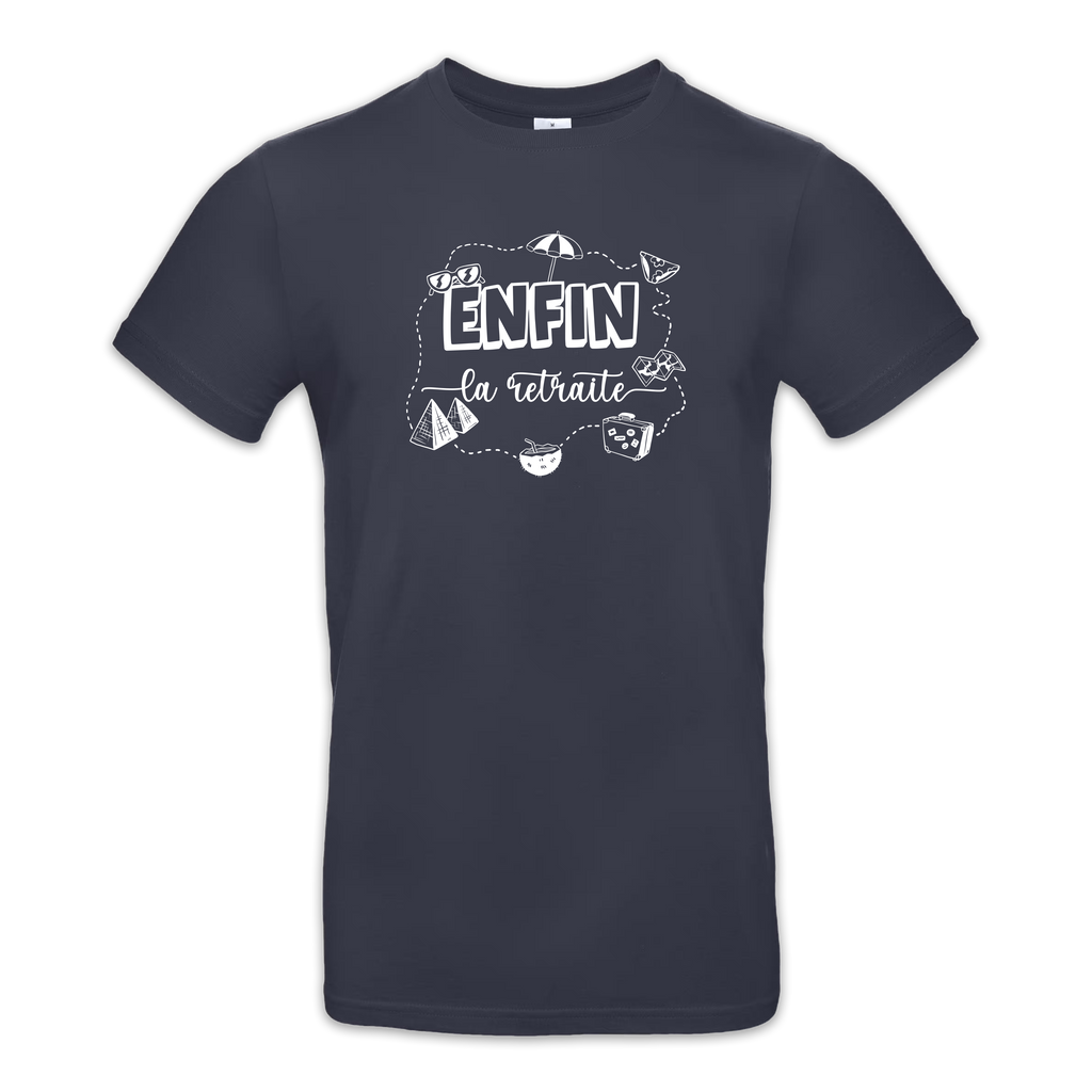 T-shirt "Retraite voyage" - Homme