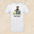 T-shirt personnalisé avec photo et texte - Homme