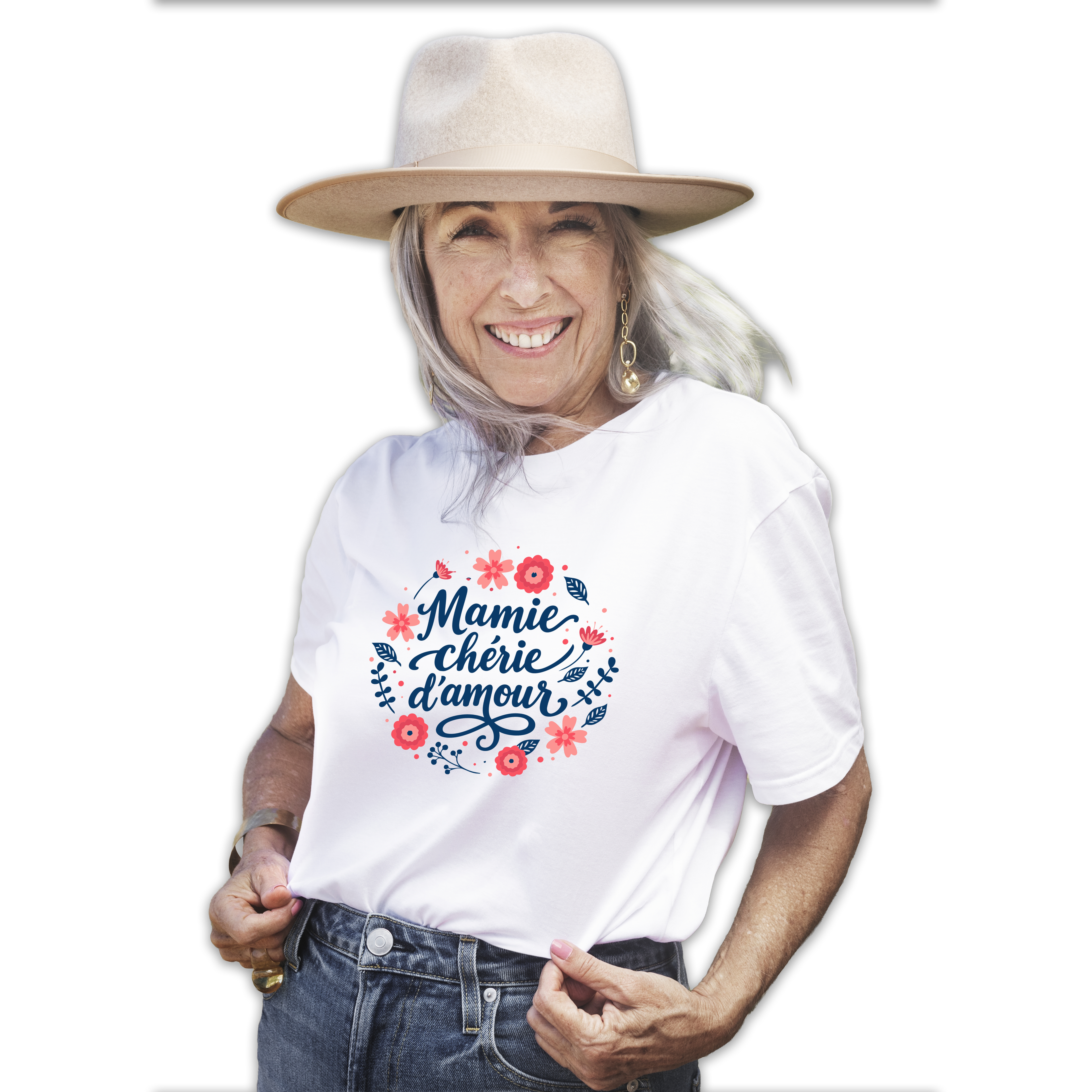T-shirt "Mamie chérie d'amour"