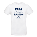 T-shirt "Papa a toujours raison"