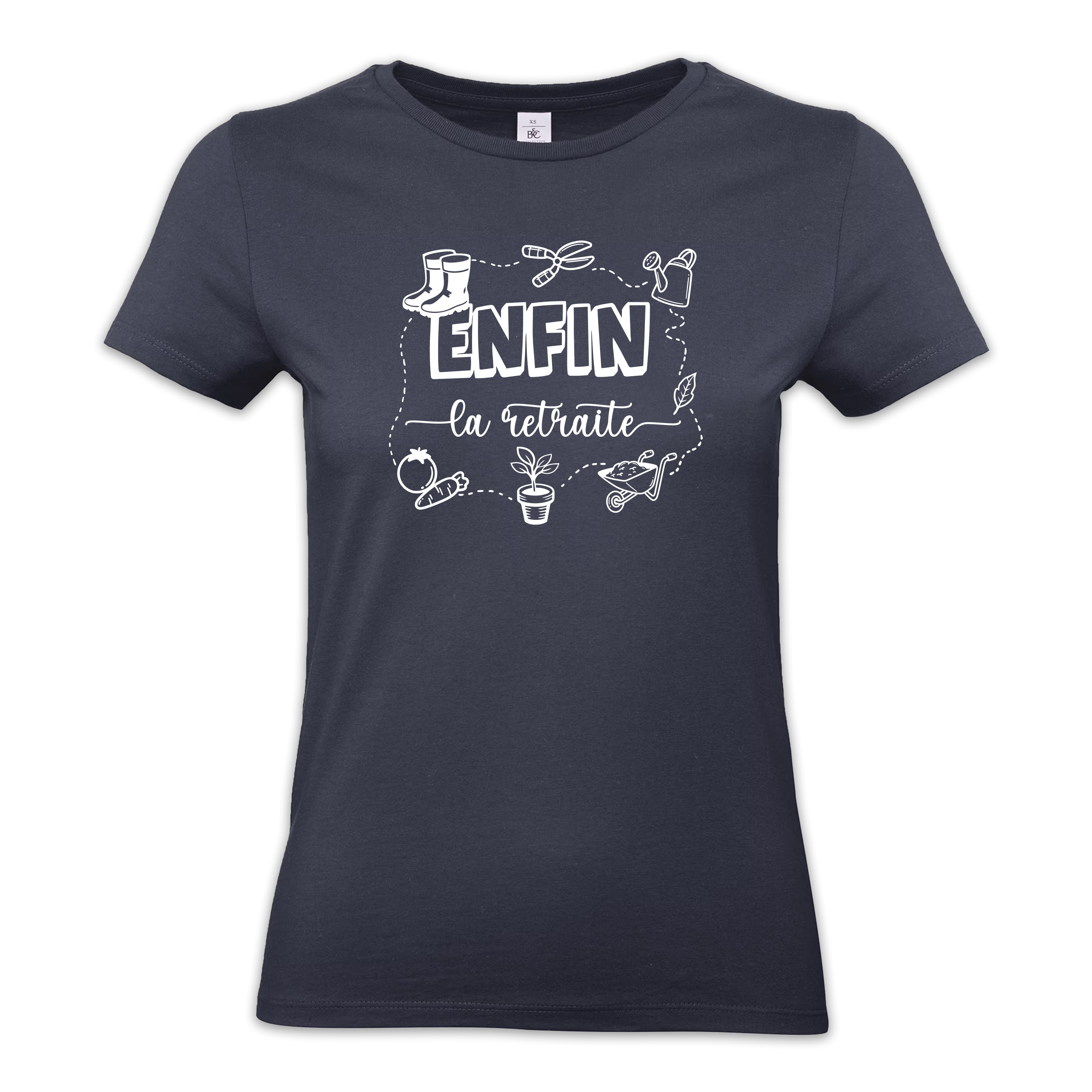 T-shirt "Retraite jardinage" femme