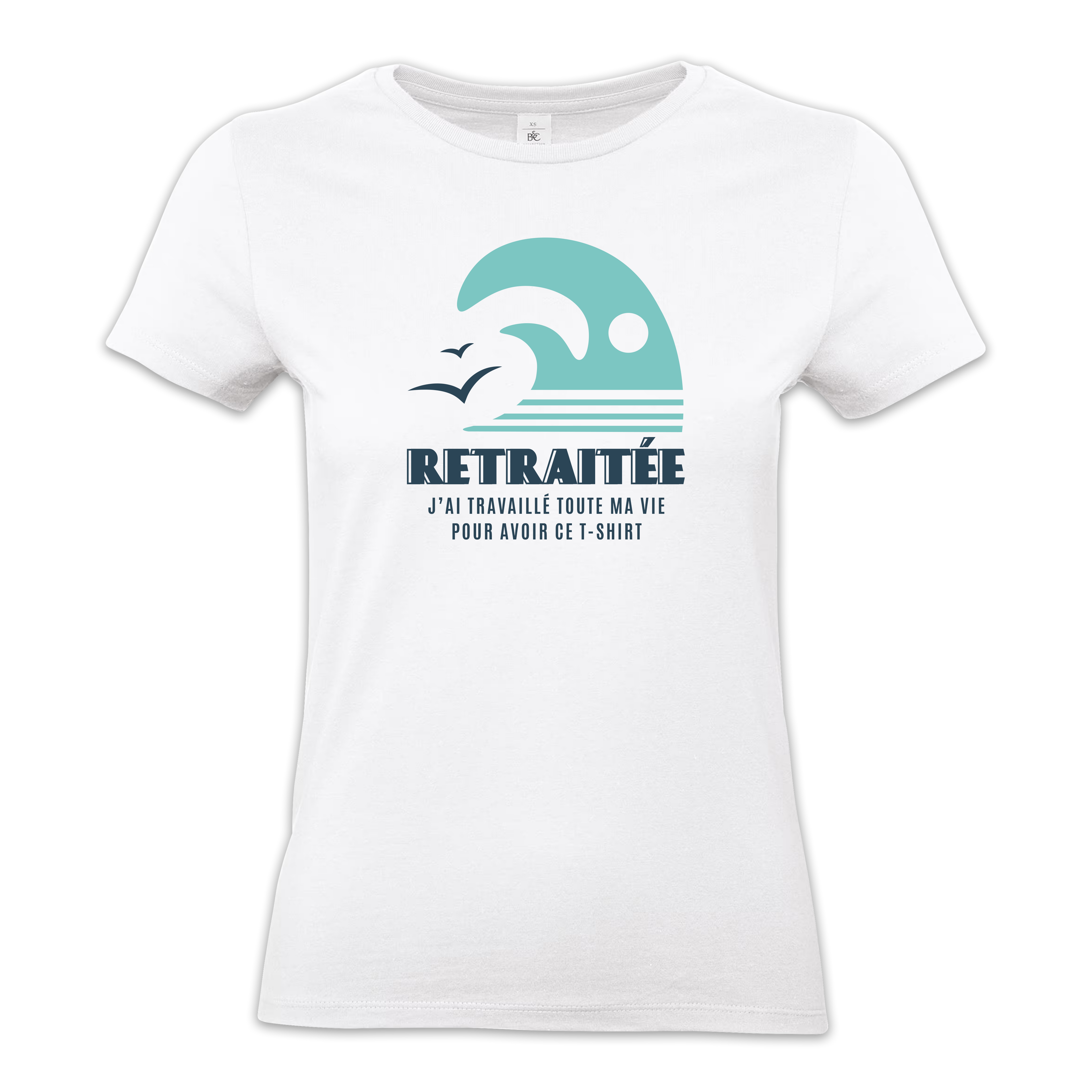 T-shirt "Retraite" - Modèle 2 (femme)