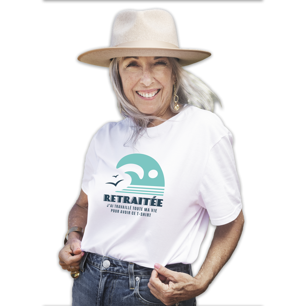 T-shirt "Retraite" - Modèle 2 (femme)