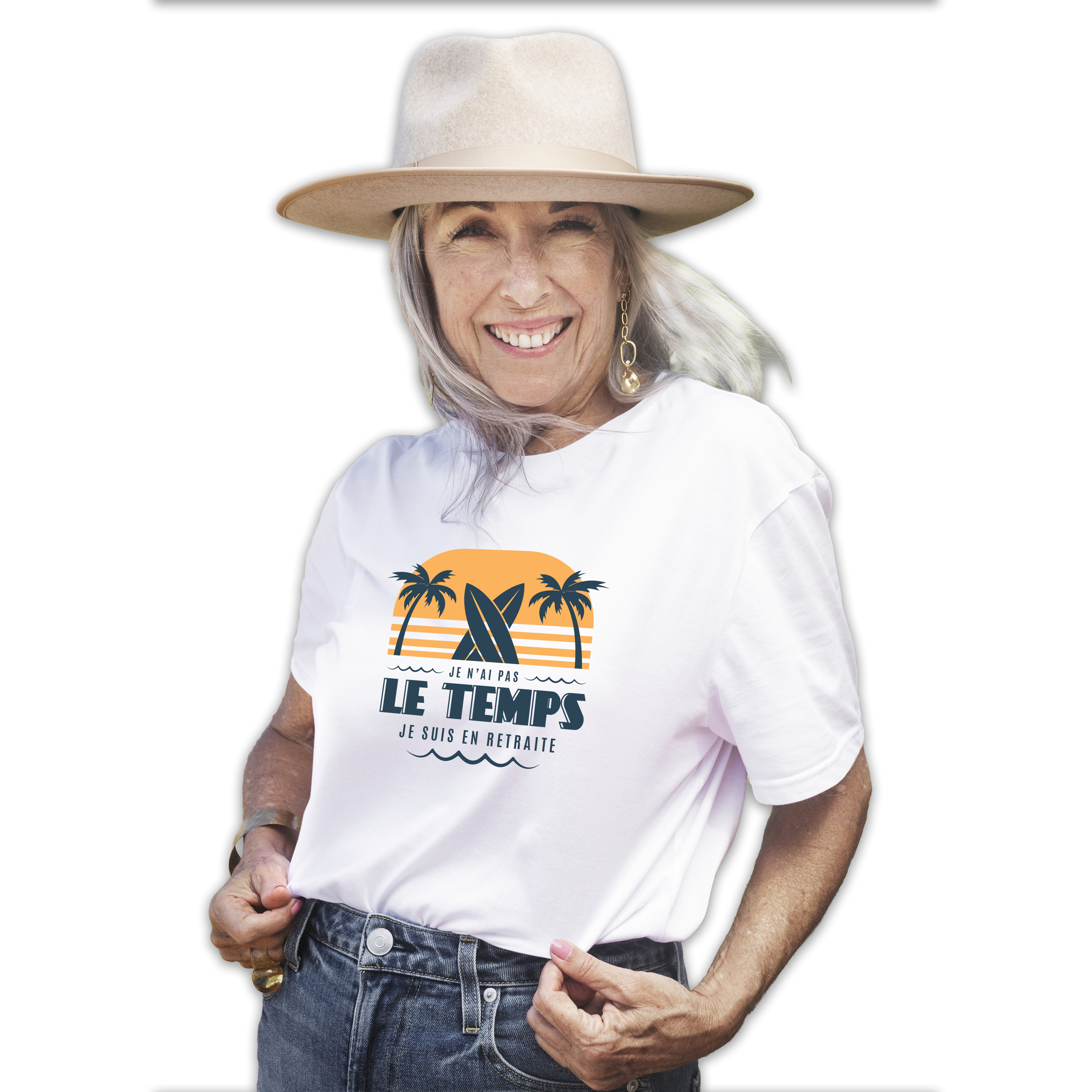 T-shirt "Retraite" - Modèle 3 (femme)