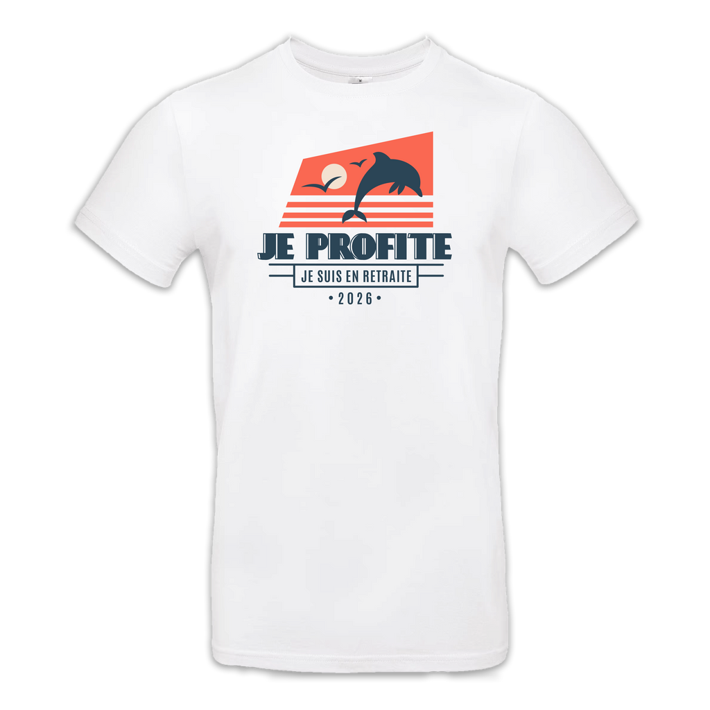 T-shirt "Retraite" - Modèle 4 (homme)