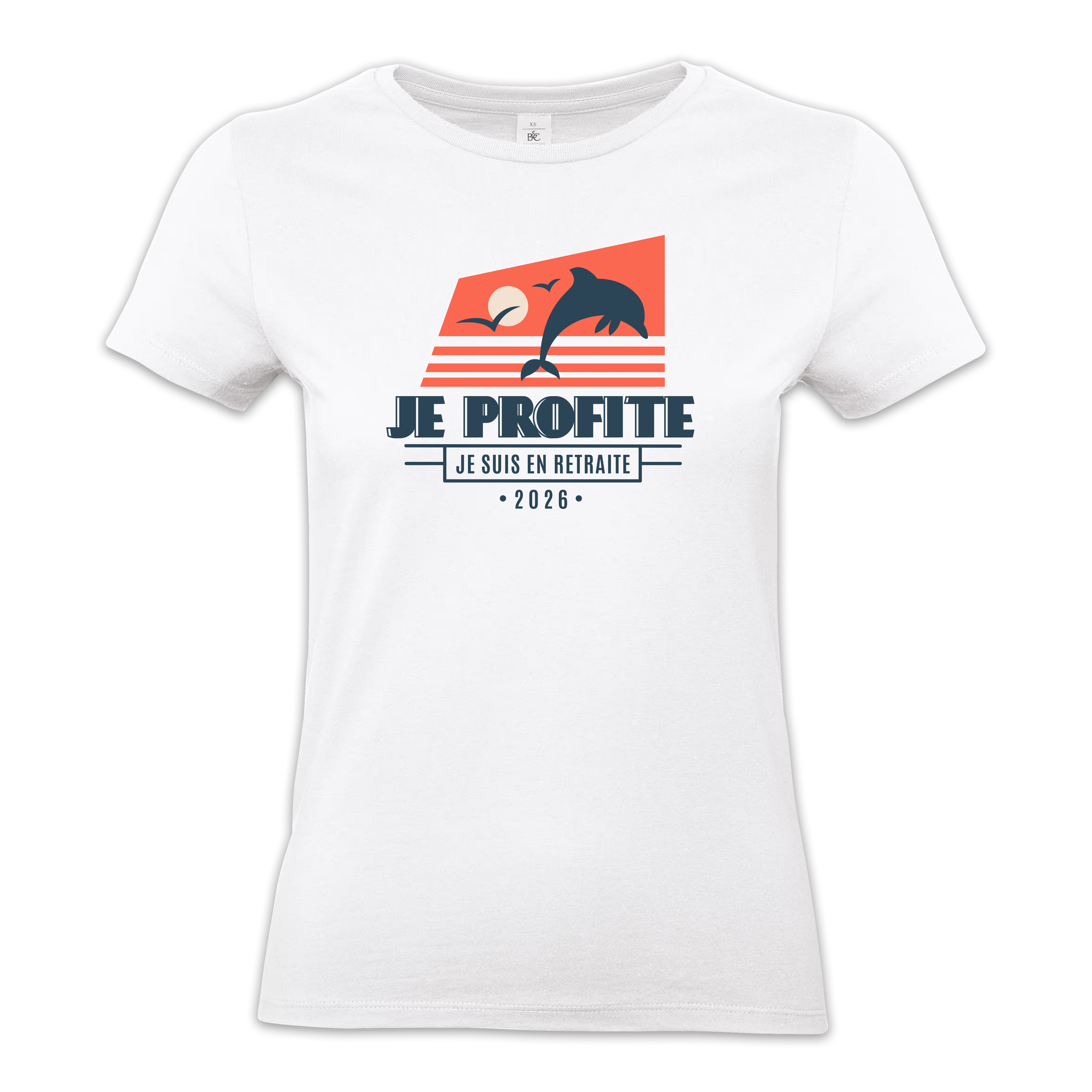 T-shirt "Retraite" - Modèle 4 (femme)
