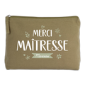 Trousse de toilette "Merci maîtresse" - Avec prénom