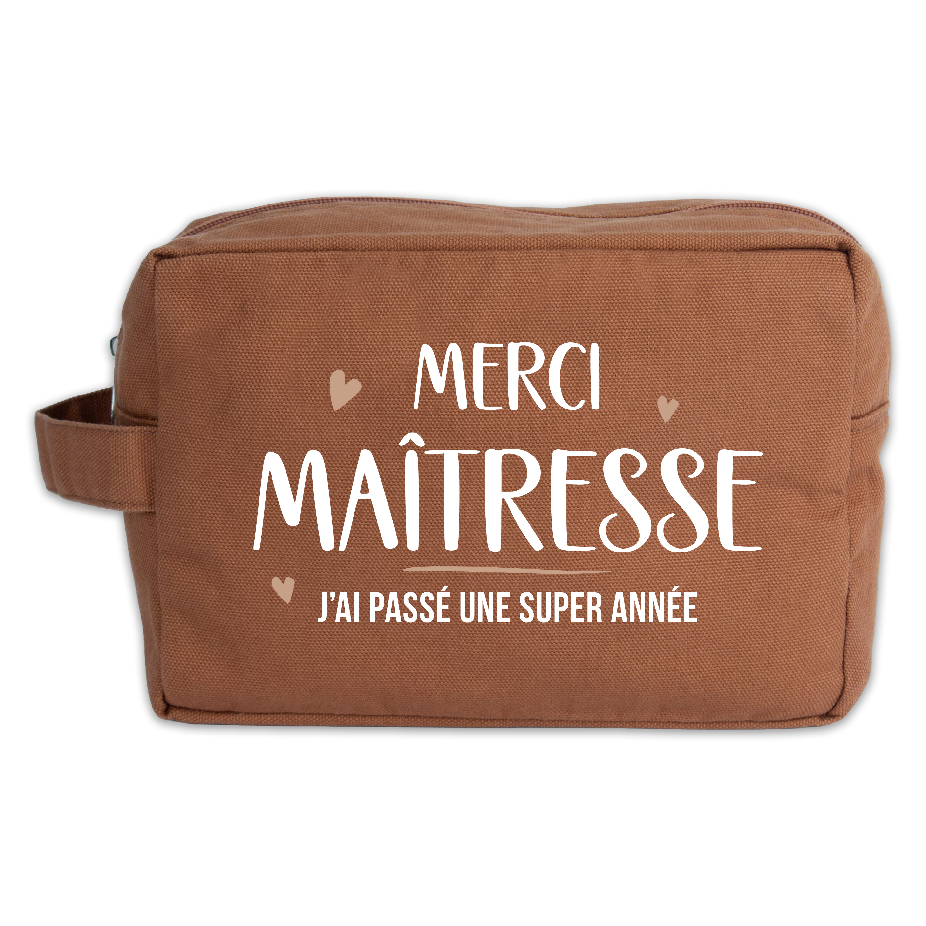 Trousse de toilette carrée "Merci maîtresse"